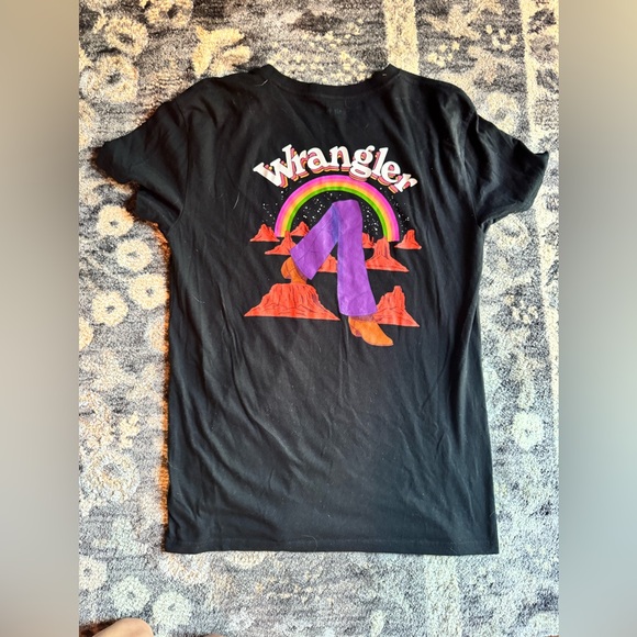 Wrangler Black Graphic Tee - Picture 1 of 9